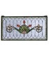 26""W X 14""H Tulip & Fleurs Stained Glass Window