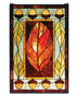 21""W X 31""H Harvest Festival Stained Glass Window