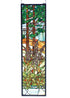 12""W X 44""H Tiffany Foxgloves Stained Glass Window