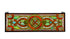 35""W X 11""H Evelyn In Topaz Transom Stained Glass Window