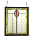 Meyda 14""W X 17""H Spear Wood Frame Stained Glass Window