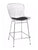 Chrome Wire Barstool - Black