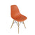 Paris Tower Side Chair Wood Leg 2-Pack 2-Pack - Orange