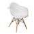 Paris Tower Arm Chair Wood Leg 2-Pack - White