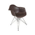 Paris Tower Arm Chair Chrome Leg 2-Pack - Chocolate