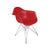 Paris Tower Arm Chair Chrome Leg 2-Pack - Red