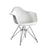 Paris Tower Arm Chair Chrome Leg 2-Pack - White