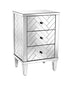 Chatelet 3-Drawer Chest In Clear Mirror Finish