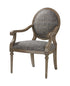 Sterling Luxe Accent Chair In Grey