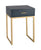 Sterling Home Decorative Shagreen Side Table in Navy