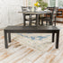 WE Furniture 48"" Durable Homestead Simple Wood Dining Bench - Black