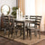 WE Furniture Homestead 7 Piece Wood Dining Set - Aged Grey