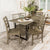 WE Furniture Madison 7 Piece Wood Dining Set - Aged Grey