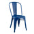 Stackable Metal Cafe Bistro Chair - Navy Blue