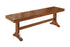 60"" Antique Brown Wood Dining Kitchen Bench