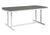 WE Furniture Coastal Outdoor Beach House Style Dining Table - Grey and White