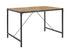 48"" Angle Iron Wood Dining Table, Barnwood