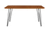 WE Furniture Kitchen 60"" Hairpin Leg Dining Table - Walnut