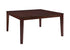 60"" Cappuccino Wood Square Dining Table