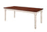 WE Furniture 60"" Solid Wood Turned Leg Dining Table - Brown/White