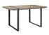 WE Furniture 60"" Urban Blend Wood Dining Table with Powder Coated Metal Frame - Driftwood