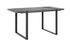 WE Furniture 60"" Urban Blend Wood Dining Table with Powder coated Metal Frame - Charcoal