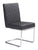 Quilt Armless Dining Chair Black (Set of 2)