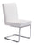 Quilt Armless Dining Chair White (Set of 2)