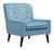 Coney Arm Chair Aqua Velvet