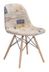 Solo Dining Chair Vintage Postage Print