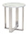 Atlas End Table Stone & Brushed Stainless Steel