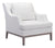 Ojai Arm Chair Champagne White