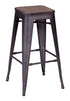 Marius Barstool Rustic Wood (Set of 2)