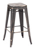 Marius Barstool Antique Black Gold (Set of 2)
