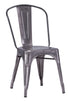 Elio Dining Chair Gunmetal (Set of 2)