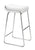 Wedge Barstool White (Set of 2)