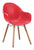 Tidal Dining Chair Red (Set of 4)