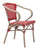 Paris Dining Arm Chair Red&White (Set of 2)