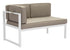 Golden Beach Chaise Lhf White & Taupe