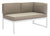 Golden Beach Chaise Rhf White & Taupe