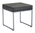 Malibu Side Table Brown & Silver