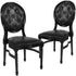2 Pk. HERCULES Series 900 lb. Capacity King Louis Chair with Tufted Back and Vinyl Seat