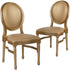 2 Pk. HERCULES Series 900 lb. Capacity King Louis Chair with Vinyl Back and Seat