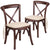 HERCULES Series Kids Cross Back Chair with Cushion