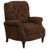Traditional Fabric Tufted Hi-Leg Recliner