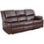 Harmony Series Leather Sofa with Two Built-In Recliners