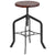 24'' Counter Height Stool with Swivel Lift Wood Seat