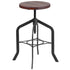 24'' Counter Height Stool with Swivel Lift Wood Seat