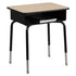 Student Desk with Open Front Metal Book Box