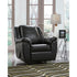 Benchcraft Fezzman Rocker Recliner in Leather